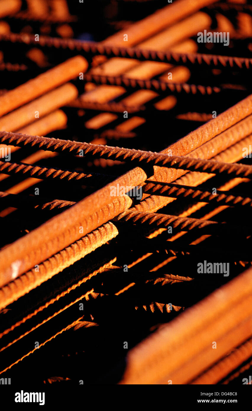 Corrugated iron Stock Photo