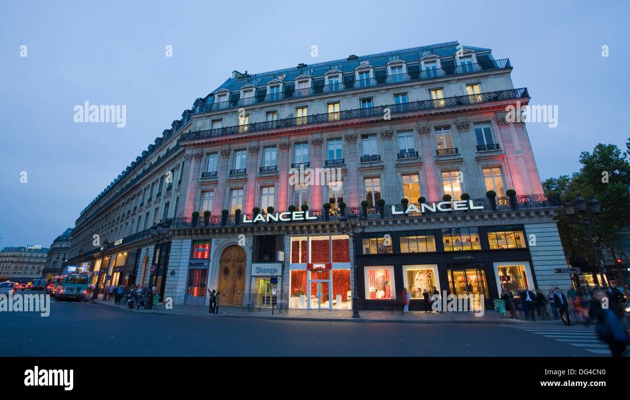 Lancel Shop, Place Opéra, Paris, France Stock Photo - Alamy