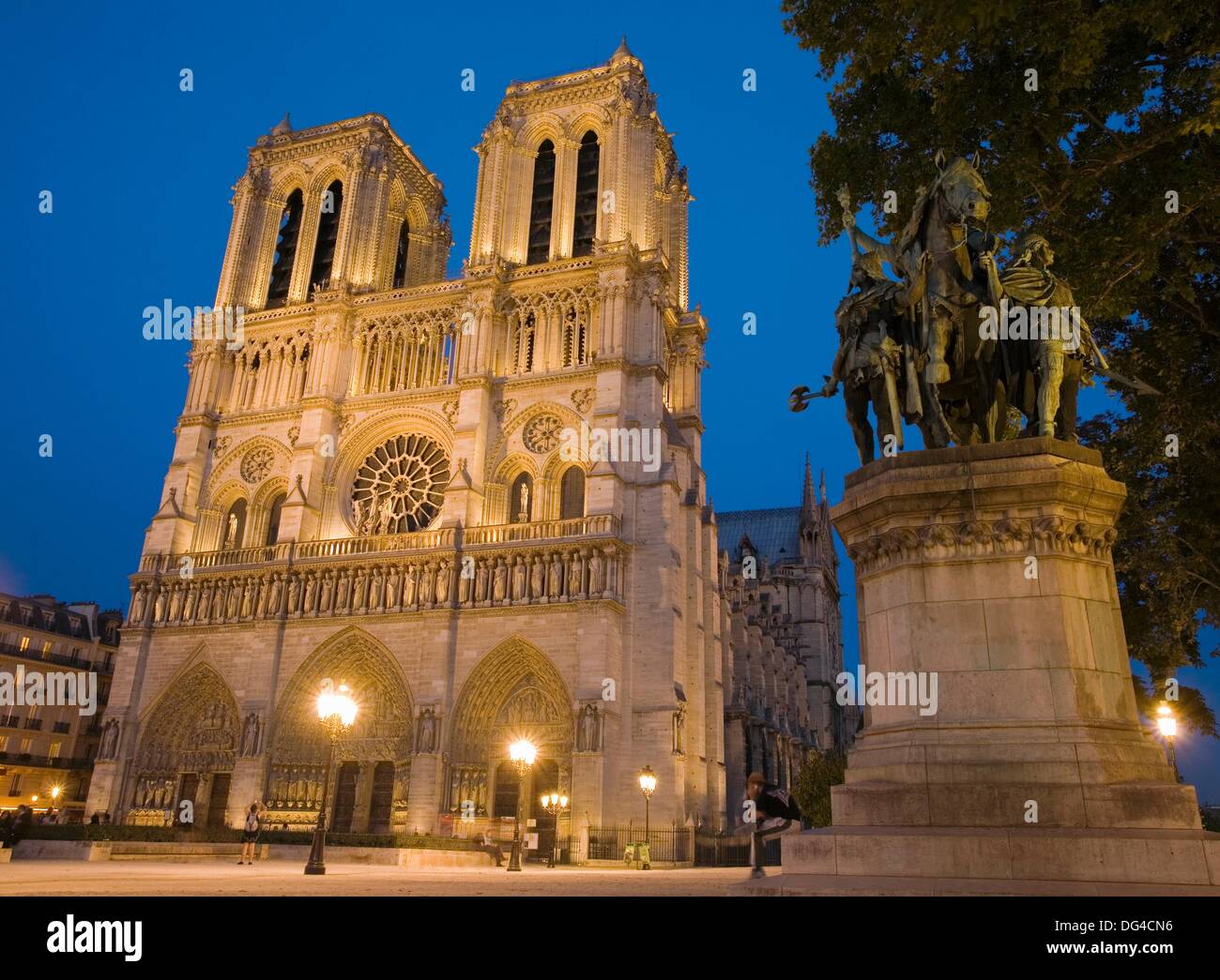 NotreDame cathedral, Île de la Cité, Paris. France Stock Photo Alamy