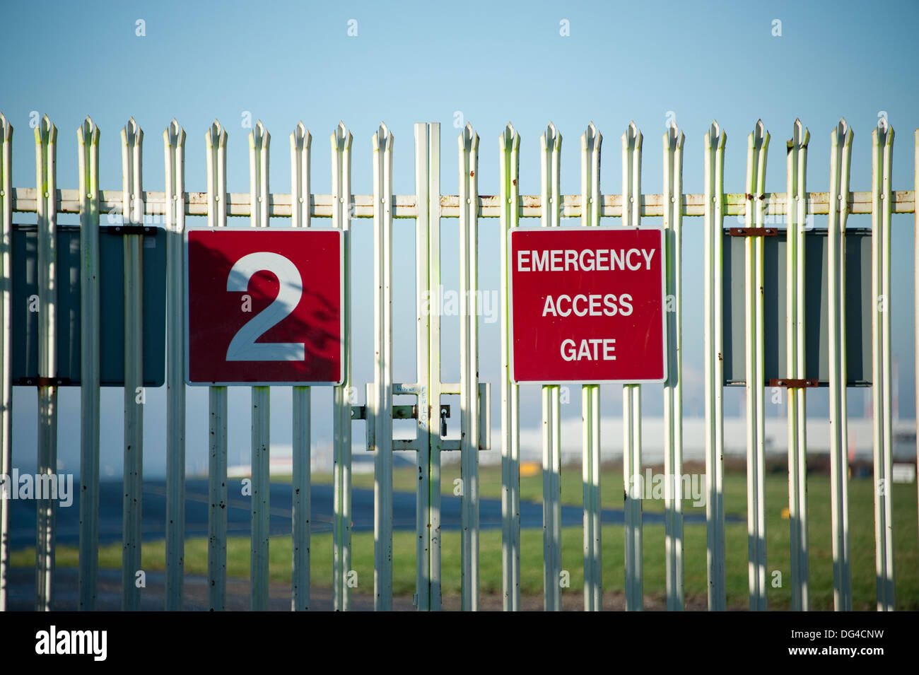 Airport Fire Emergency Crash Gate Access Rescue Stock Photo - Alamy