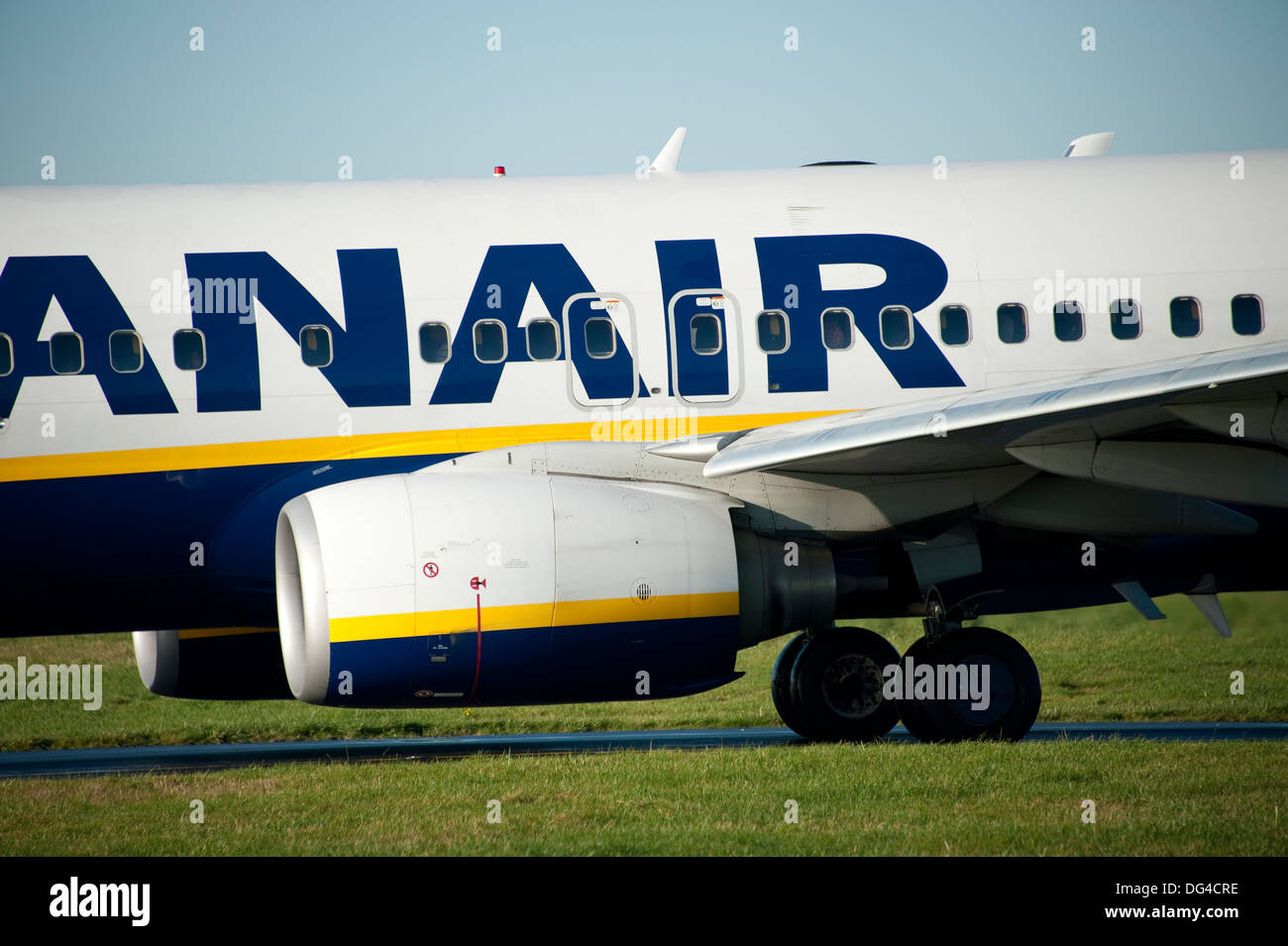 Ryanair Jet Plane on runway at Liverpool Airport Stock Photo Alamy