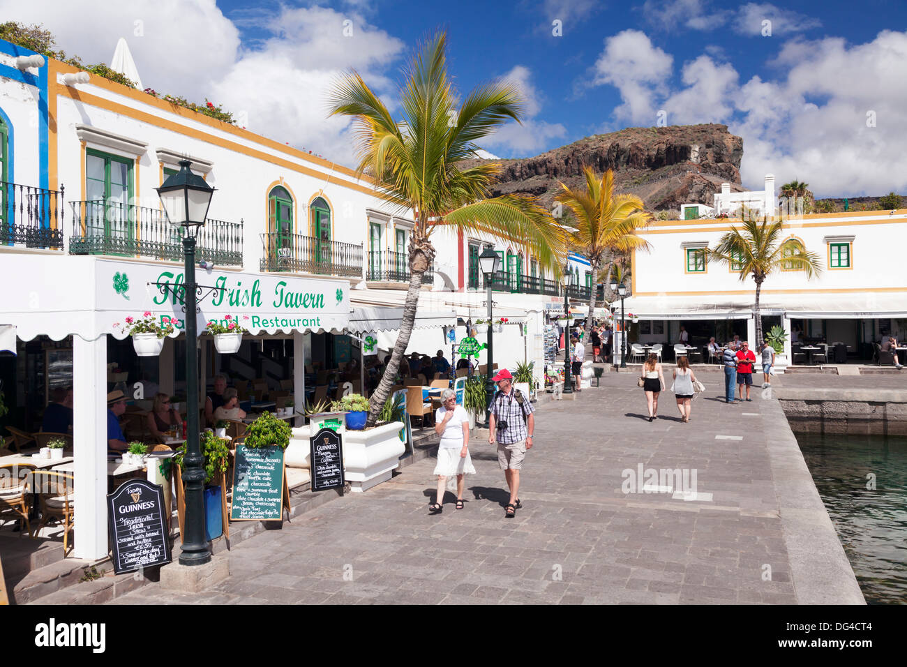 Old town, Puerto de Mogan, Gran Canaria, Canary Islands, Spain, Europe Stock Photo