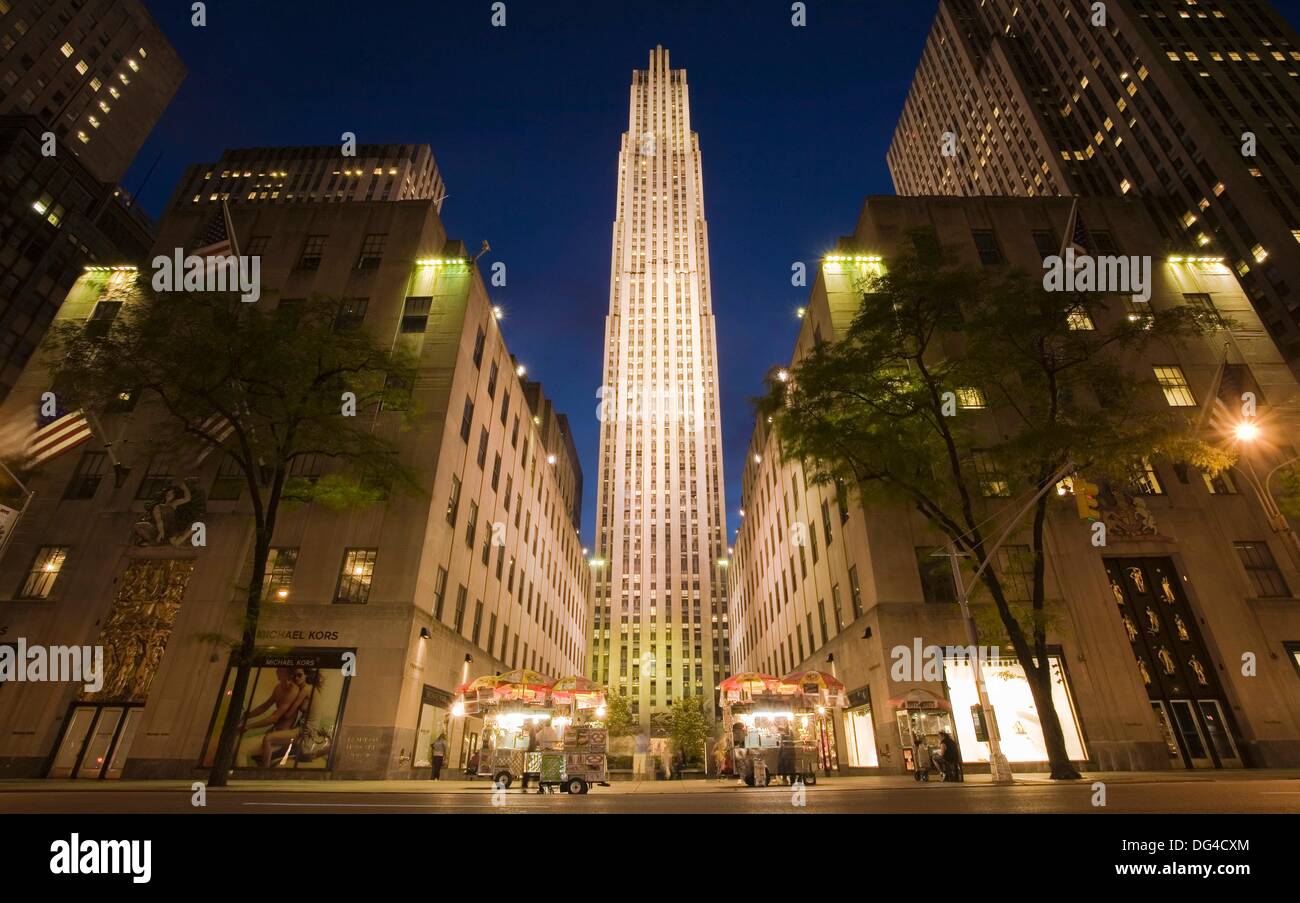 Rockefeller Center, Fifth Avenue, Manhattan, New York City, New York, USA Stock Photo Alamy