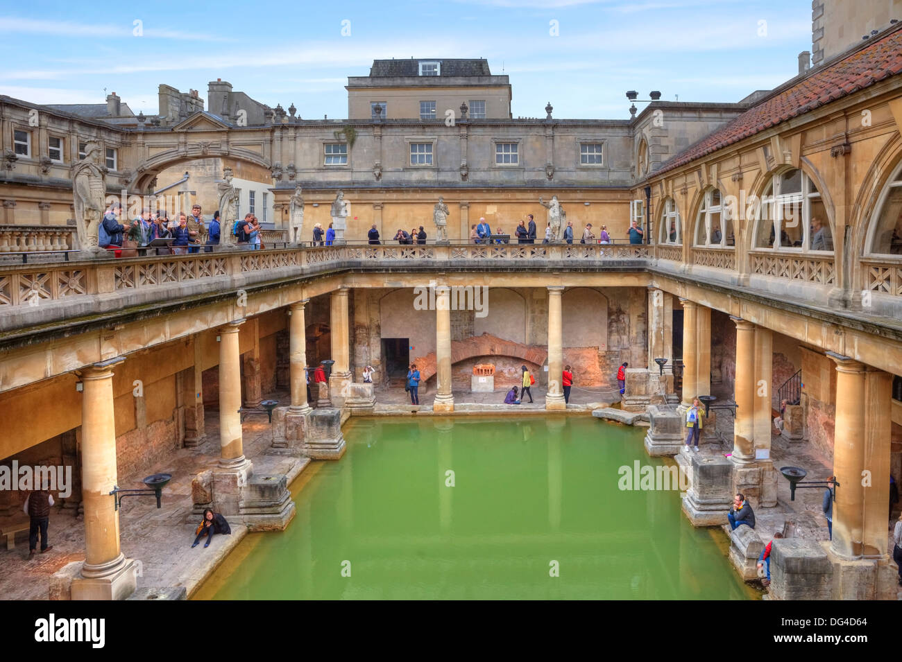 Roman Baths, Bath, Somerset, England, United Kingdom Stock Photo