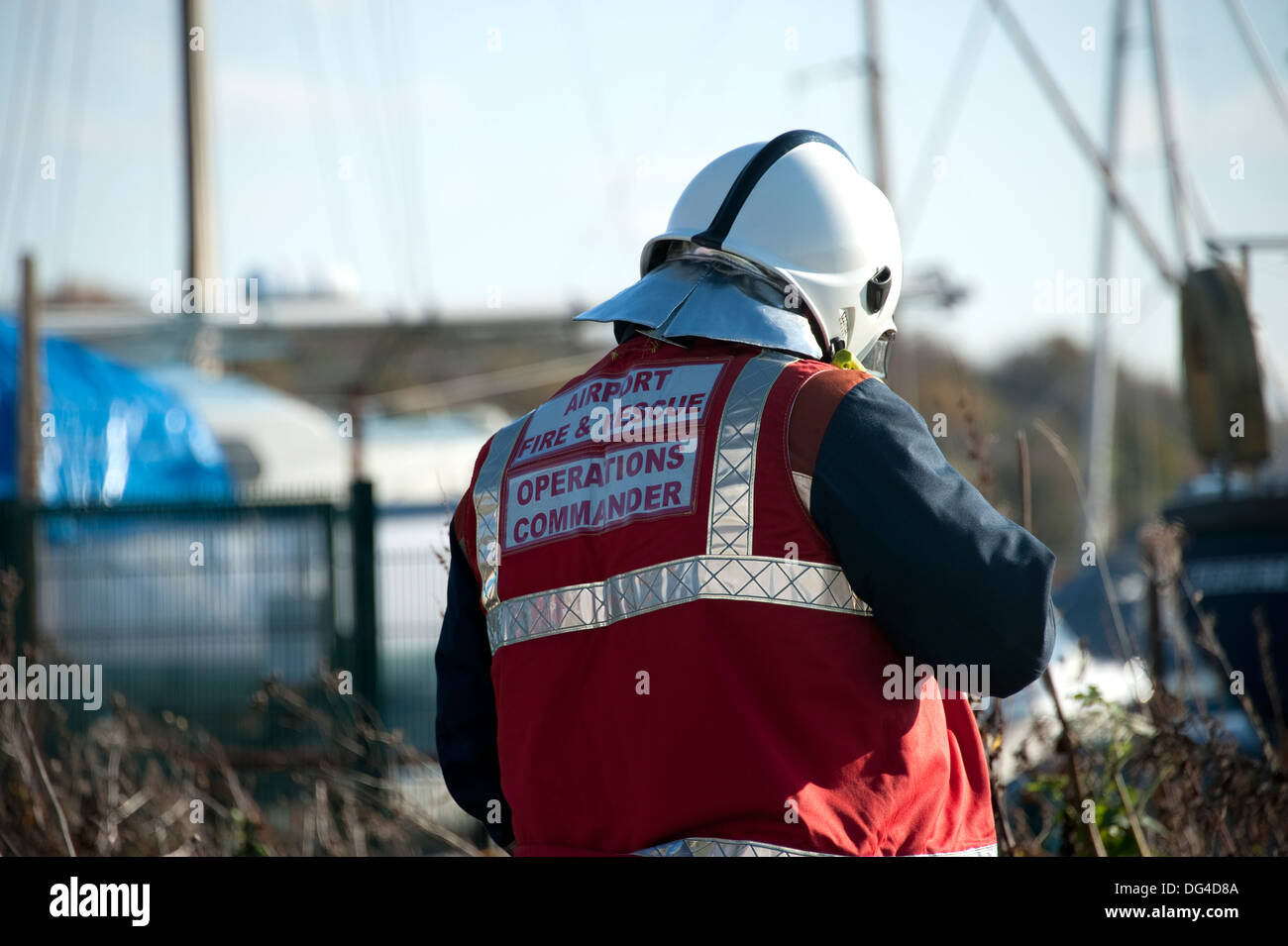 Fire & Rescue Service Operations Commander Stock Photo Alamy