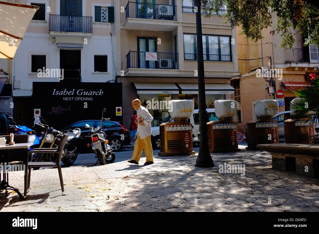 An old man in  Palma de Mallorca Stock Photo