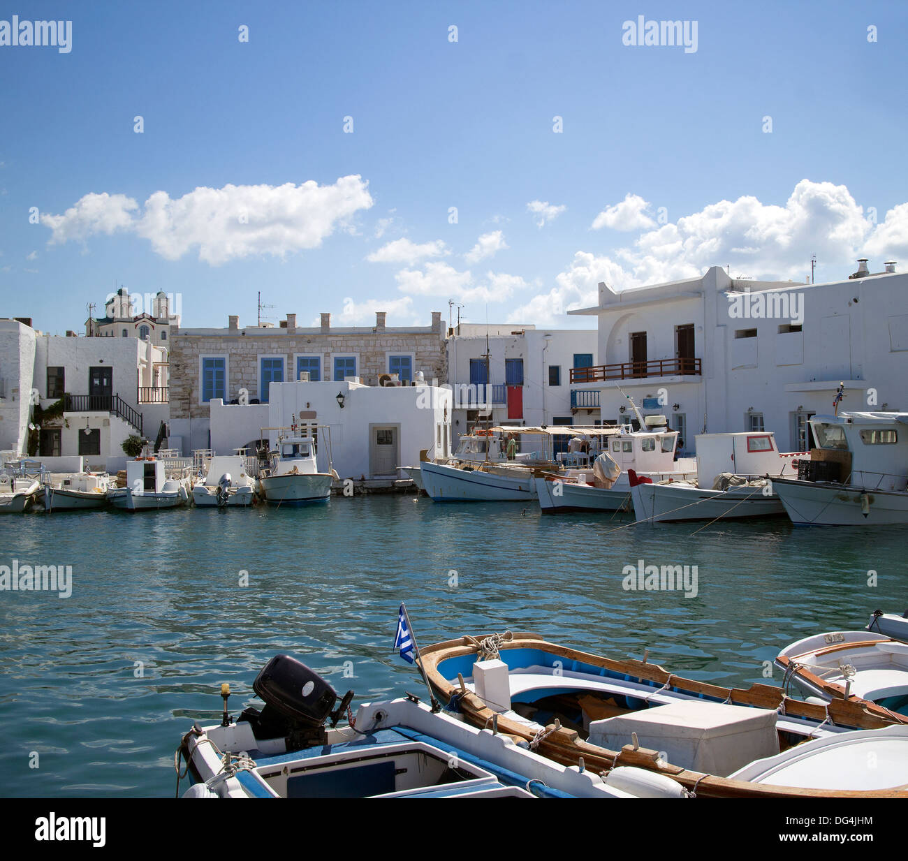 port of naoussa Stock Photo Alamy