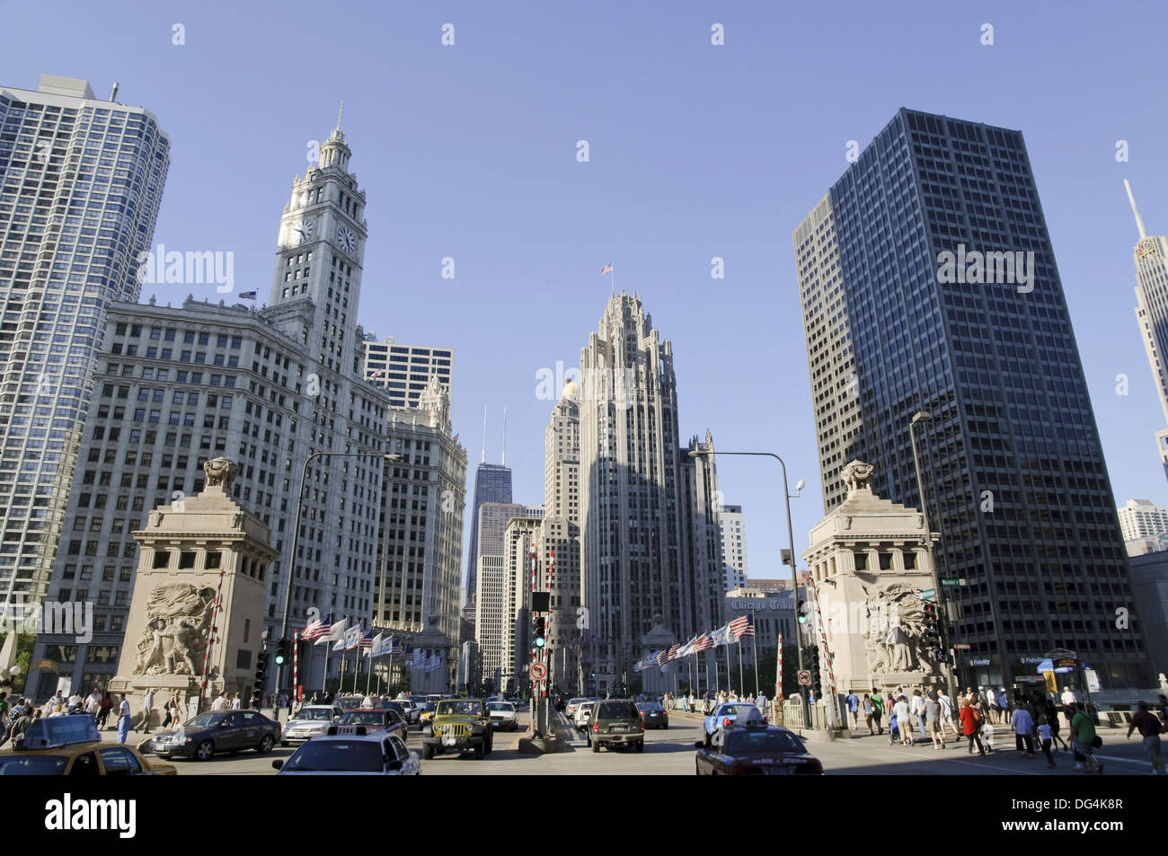 Michigan Avenue Bridge, Chicago, Illinois, USA Stock Photo Alamy