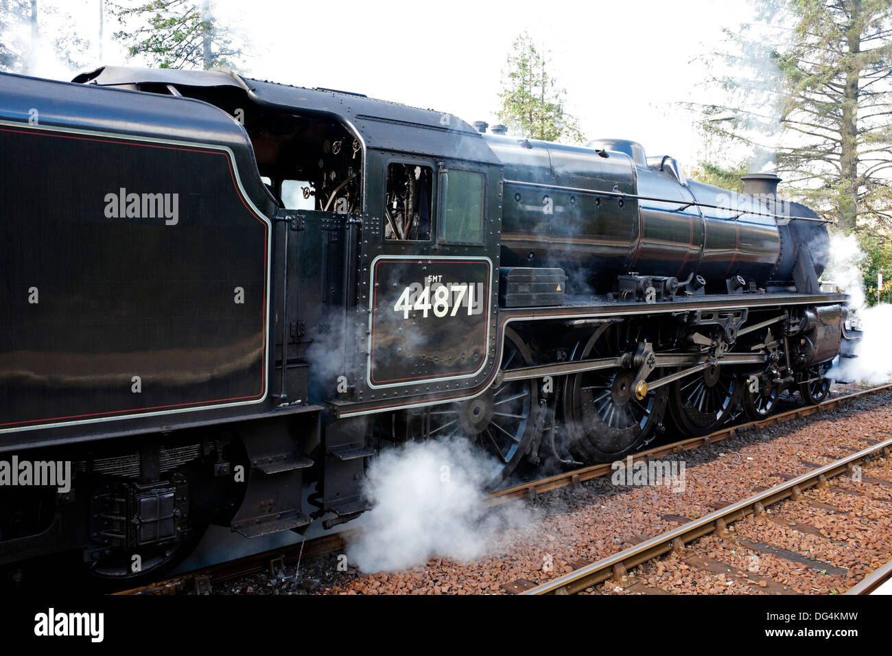 Jacobite Steam Train Glenfinnan Station Scotland UK Stock Photo Alamy