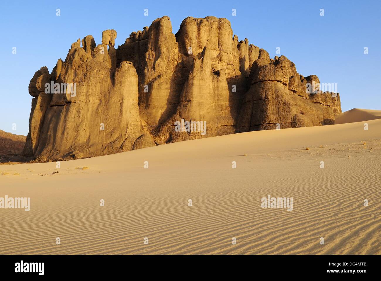 Desert Rock Formation At Tin Akachaker, Tassili Du Hoggar, Wilaya ...