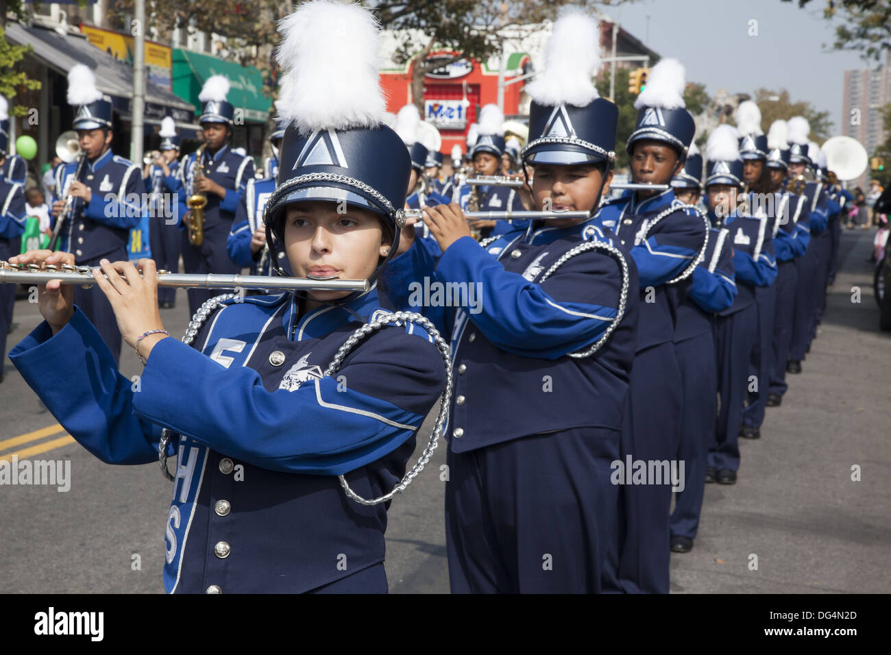 Teenage musicians marching band hires stock photography and images Alamy