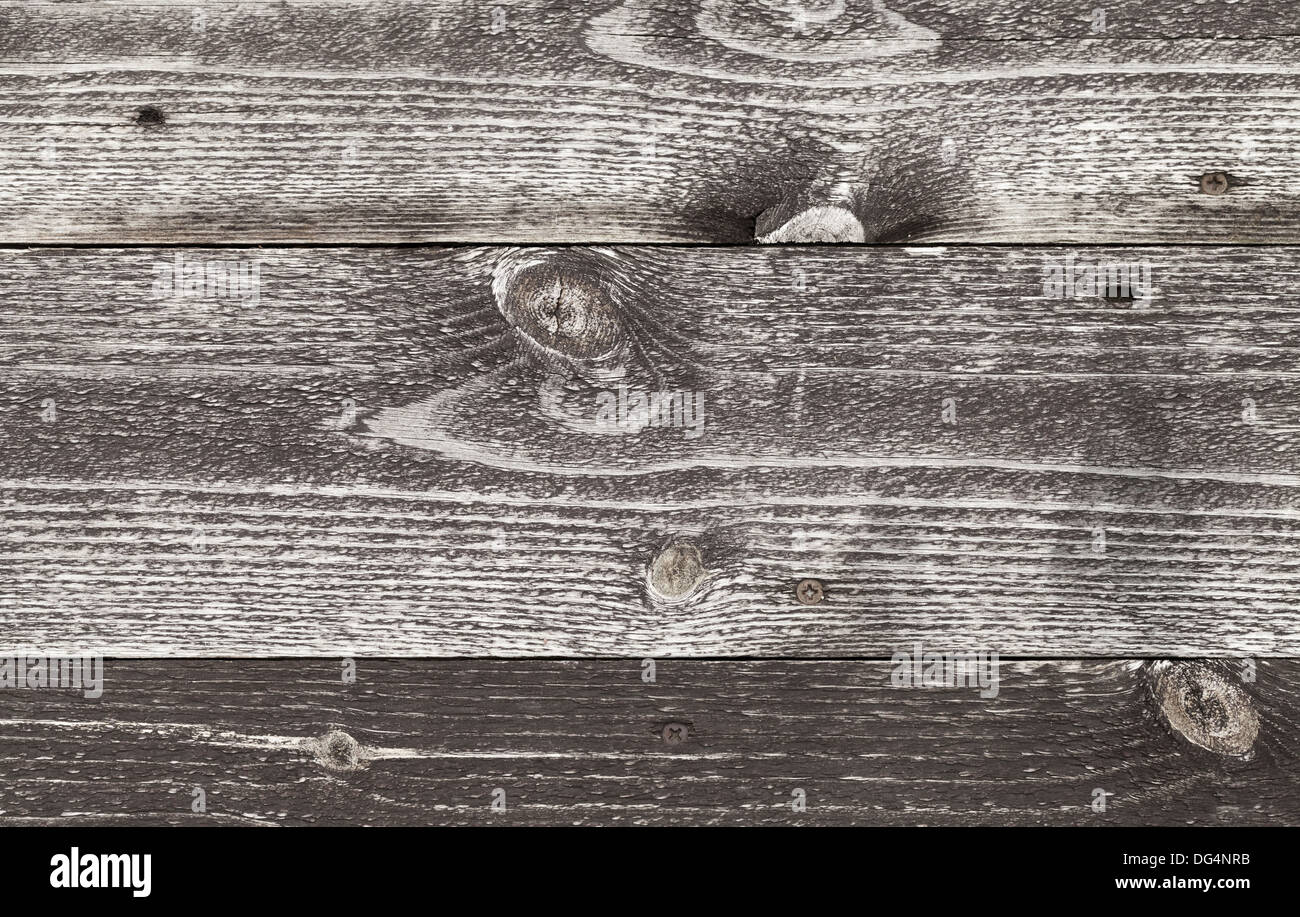 Old dark brown wooden wall surface. Detailed background texture Stock Photo