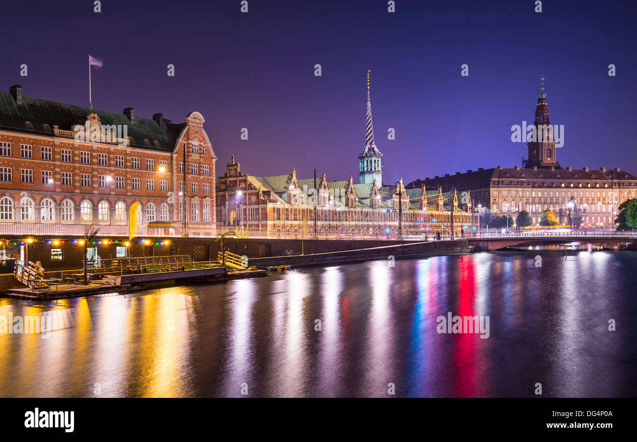 Copenhagen, Denmark cityscape at Christianborg Palace. Stock Photo