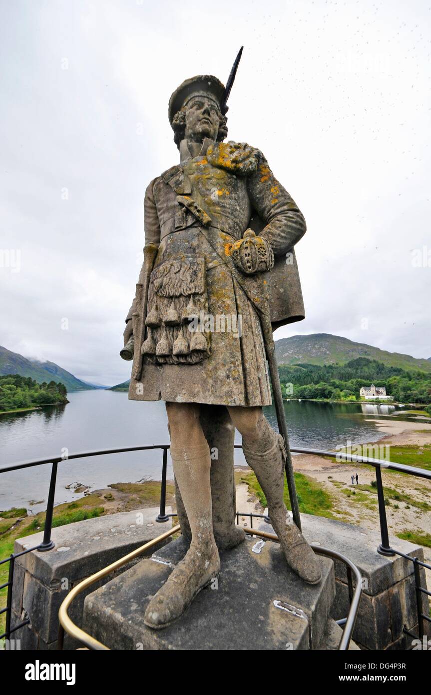 The Jacobite Monument, Glenfinnan, Highlands, Scotland, United Kingdom