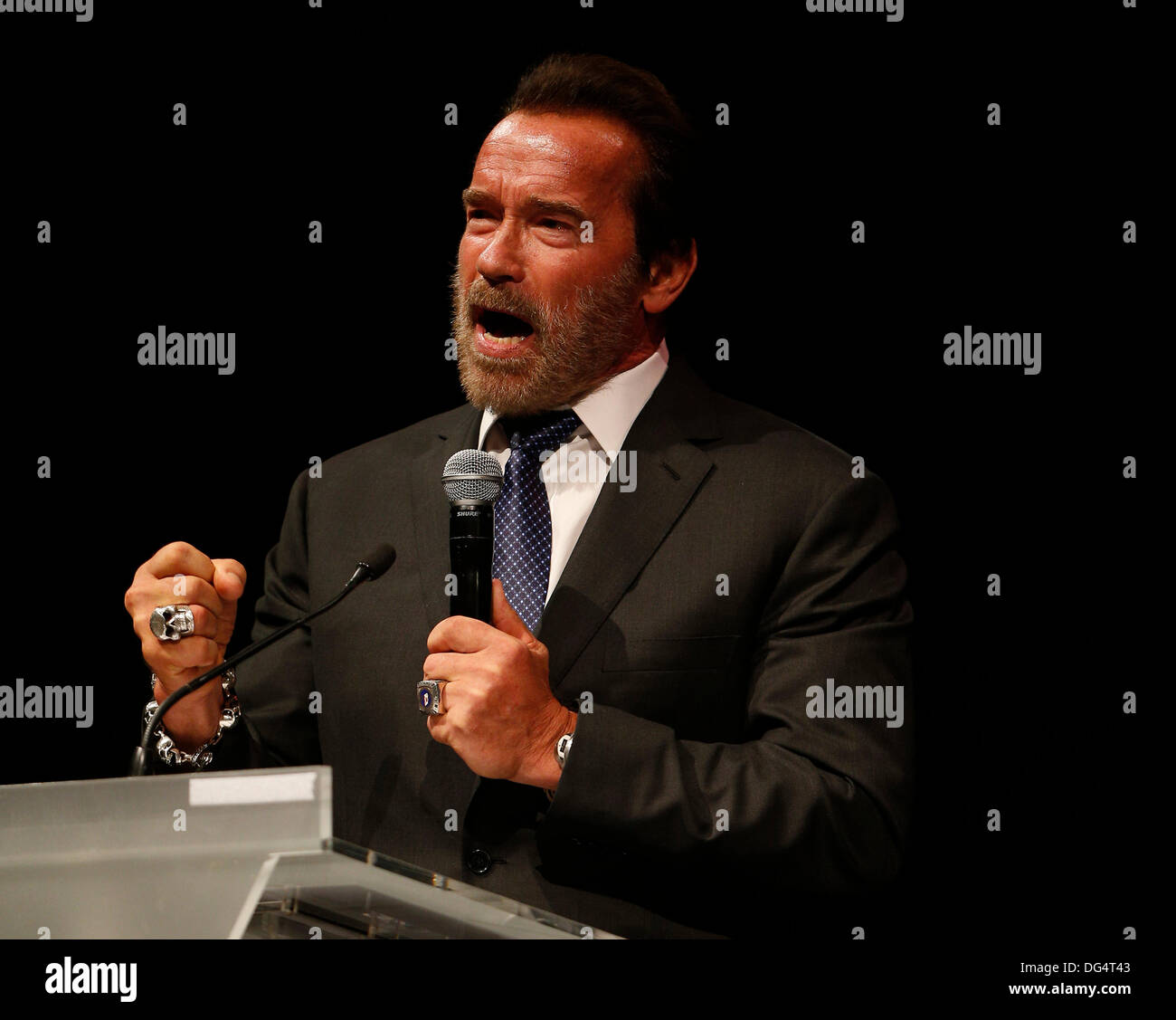 Madrid, Spain. 12th Oct, 2013. Arnold Classic Europe 2013 at Madrid Arena stadium. Final Bodybuilding the picture shows Arnold Schwarzenegger Credit:  Action Plus Sports/Alamy Live News Stock Photo