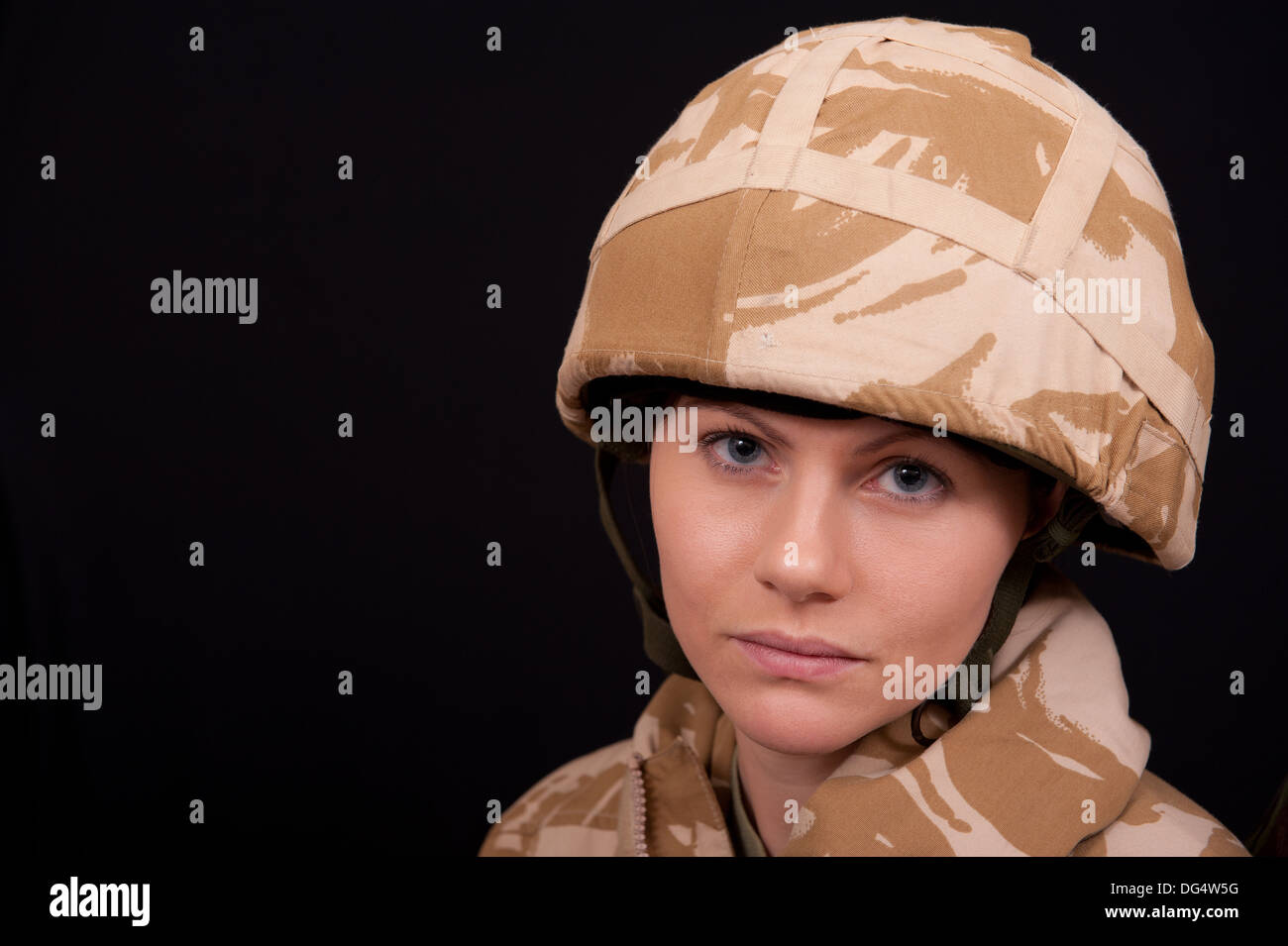 Girl wearing army helmet hi-res stock photography and images - Alamy