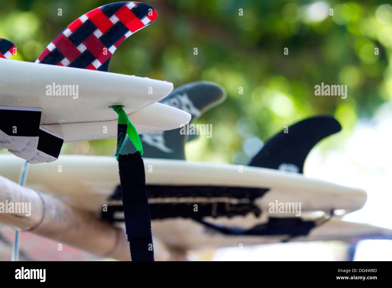 Surf board fins.Bali island.Indonesia Stock Photo Alamy