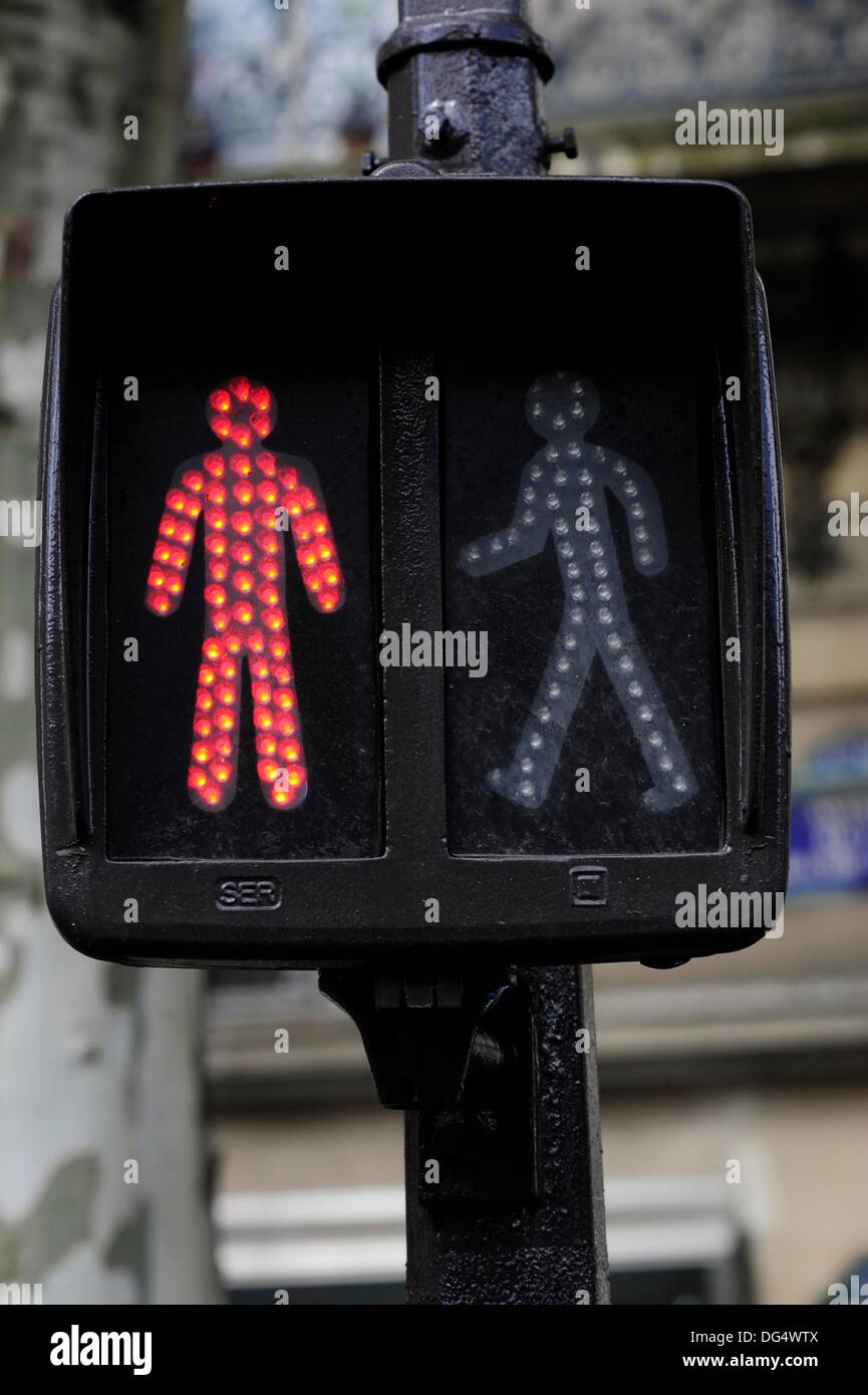 Pedestrian stop and walk signal in Paris,France,Europe Stock Photo Alamy