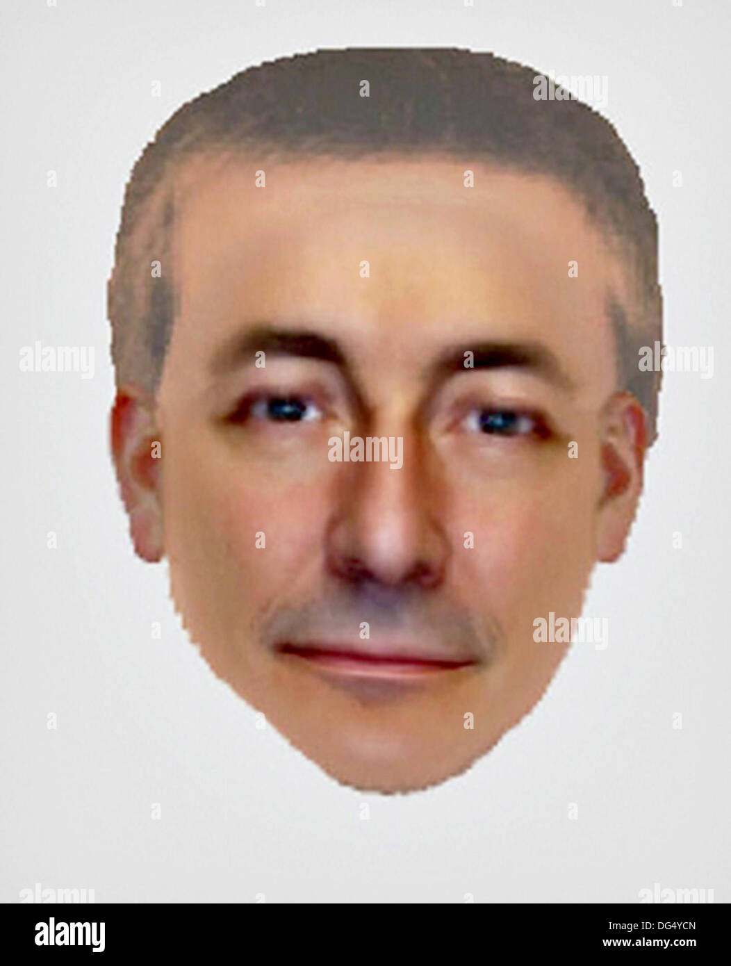 Handout E-FIT image from the Metropolitan Police showing one of the men wanted in possible connection with the 2007 disappearance of Madeleine McCann. 14th October, 2013. Stock Photo