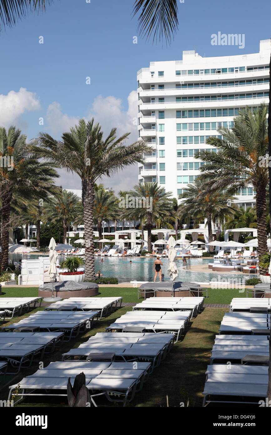 Fontainebleau Hilton Hotel, Miami Beach Florida, USA Stock Photo Alamy