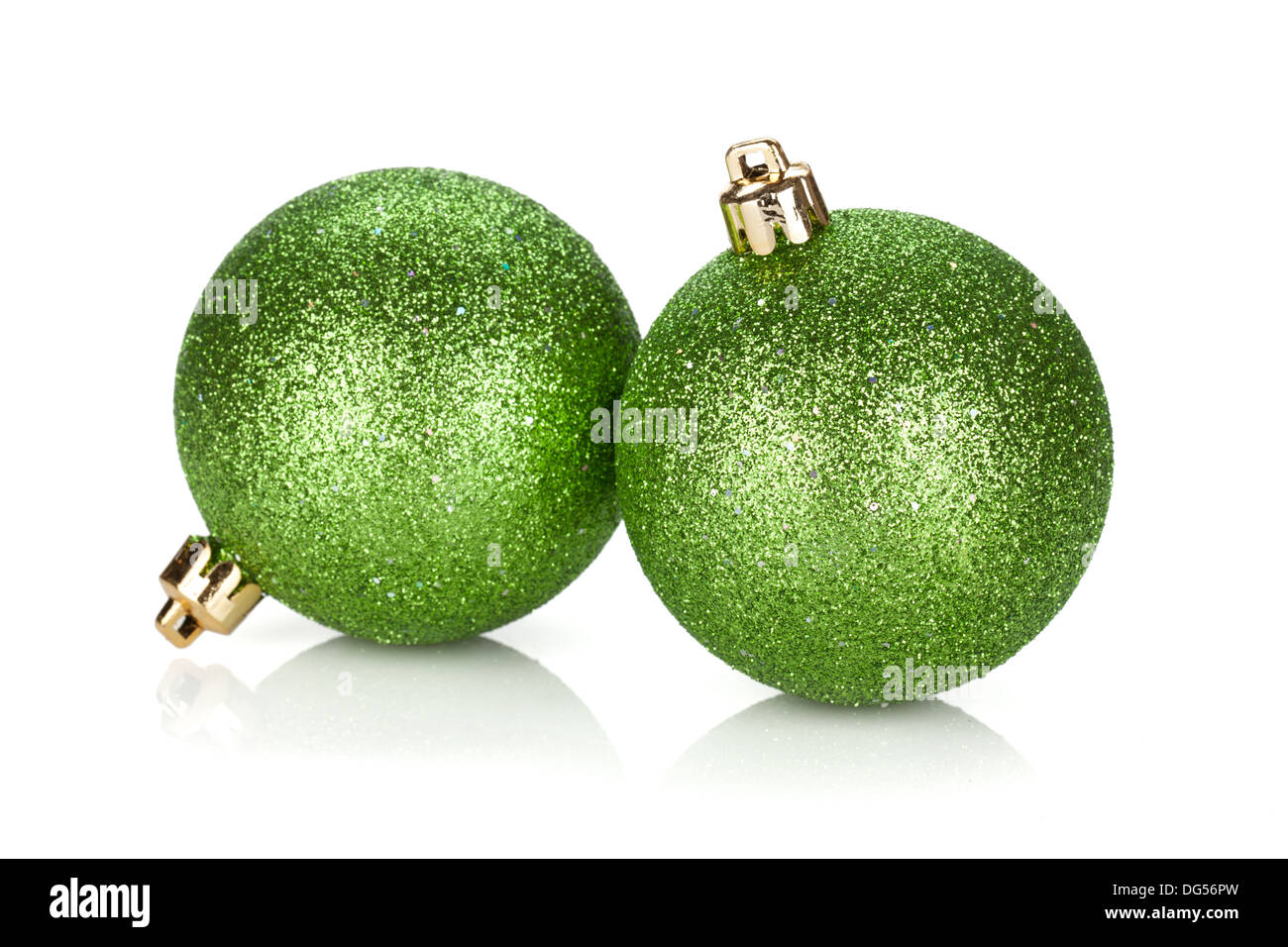 Christmas baubles. Isolated on white background Stock Photo - Alamy