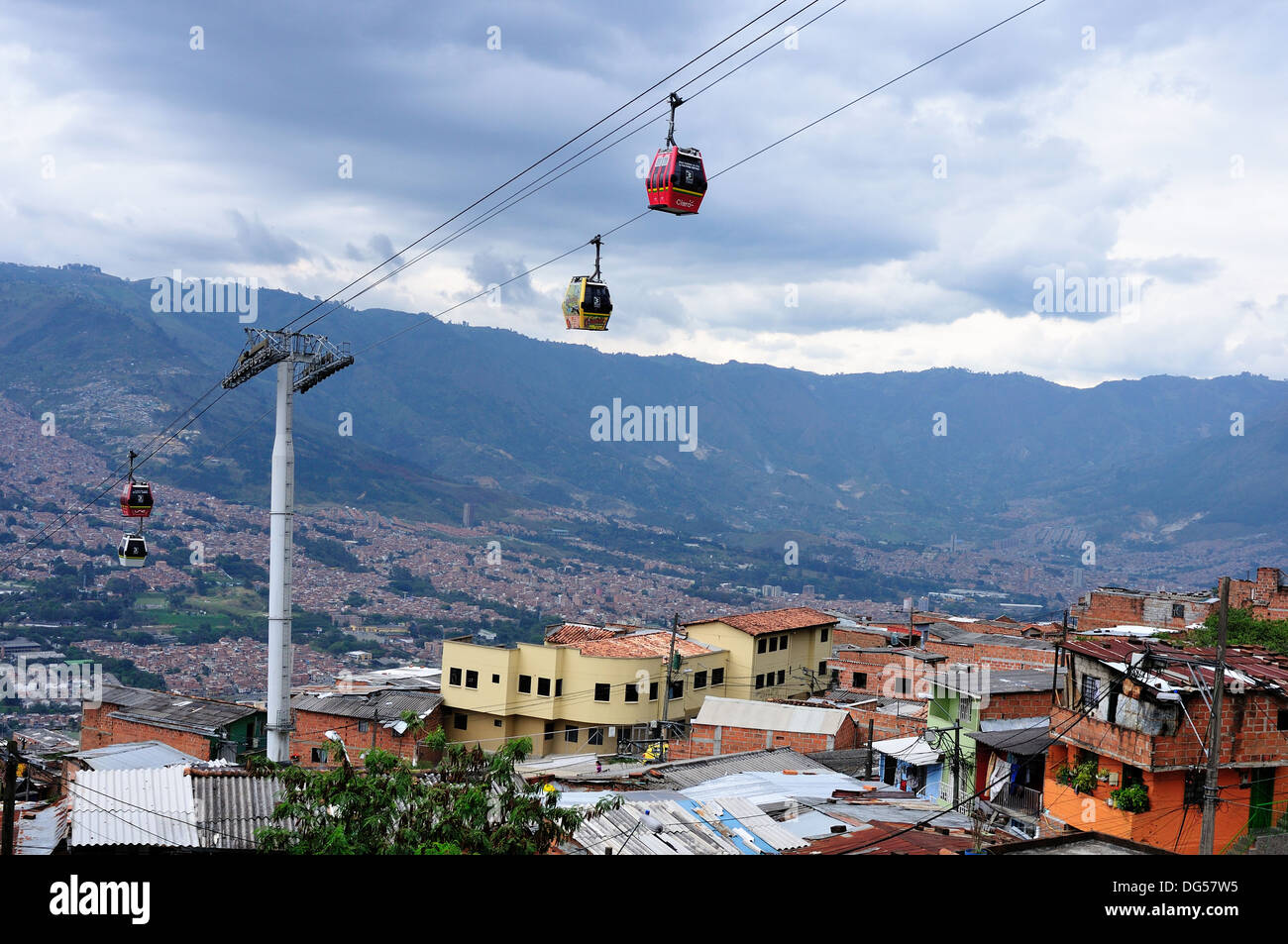 Santo Domingo district in MEDELLIN .Department of Antioquia. COLOMBIA Stock Photo