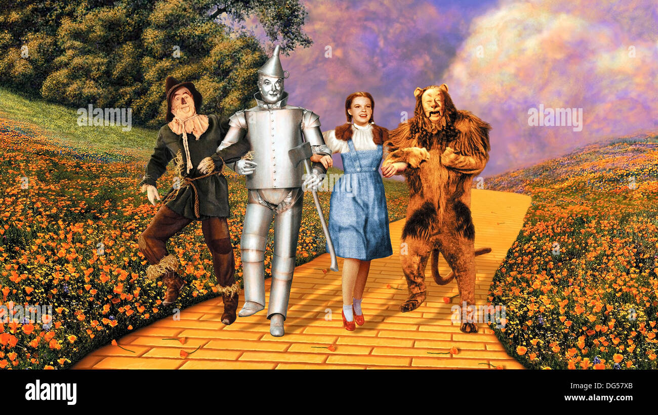 THE WIZARD OF OZ 1939) RAY BOLGER JACK HALEY JUDY GARLAND BERT LAHR VICTOR FLEMING DIR) MOVIESTORE COLLECTION LTD Stock Photo