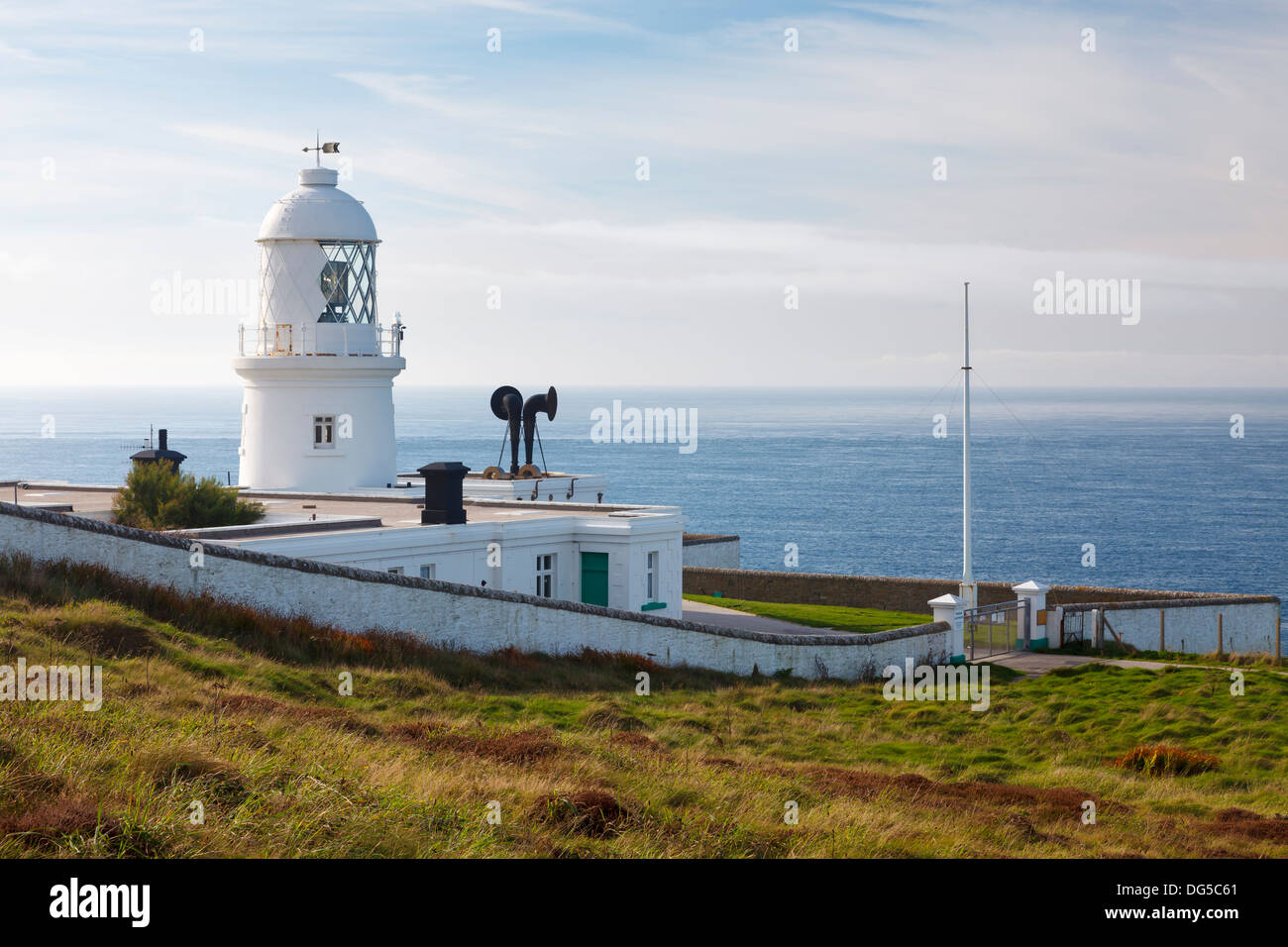 Pendeen Lighthouse Cornwall England UK Europe Stock Photo