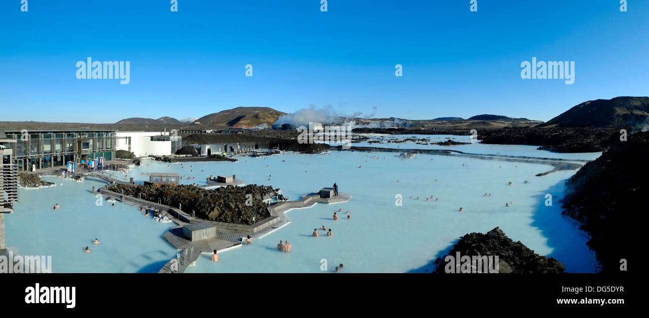 Geothermal Spa, Reykjavik, Iceland Stock Photo