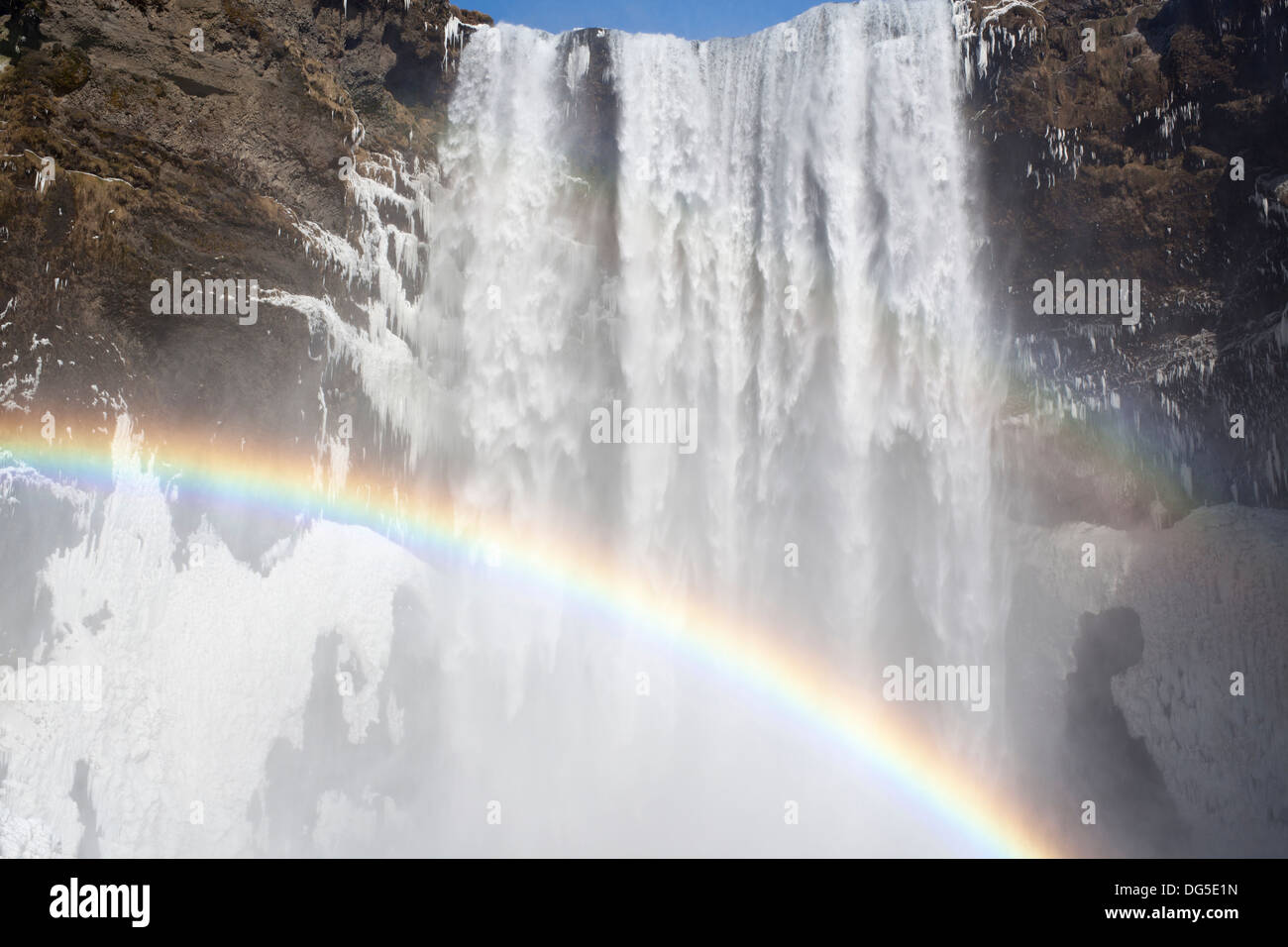 Skogafoss Waterfall, Iceland Stock Photo