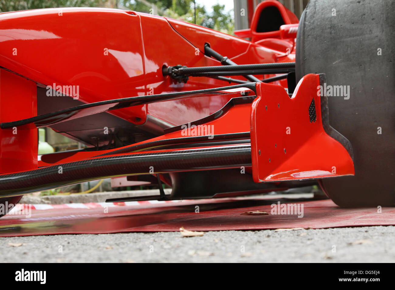 side view of sport racing car Stock Photo