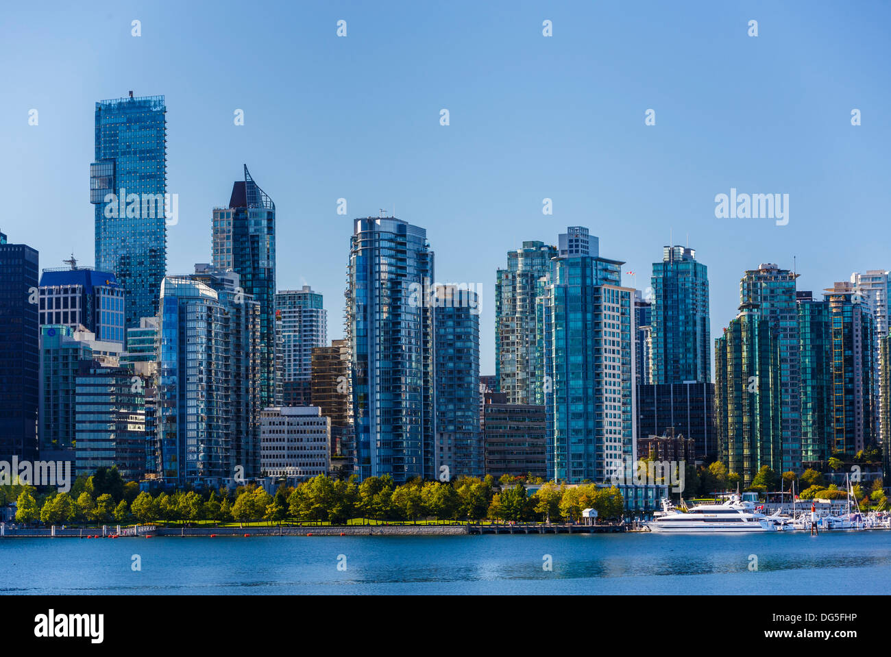 Skyline  downtown Vancouver British Columbia, BC, Canada Stock Photo
