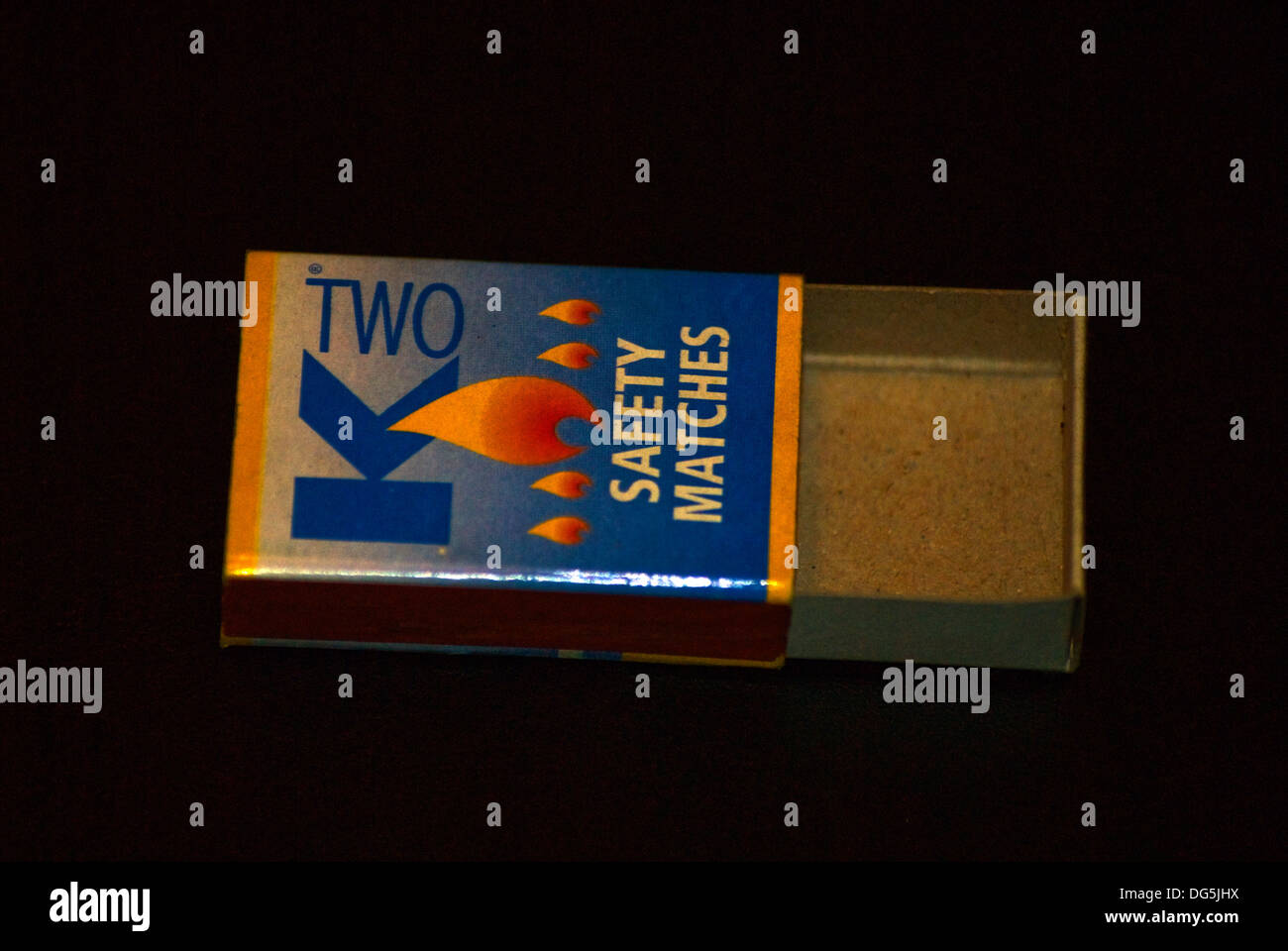 safety match matchbox Stock Photo