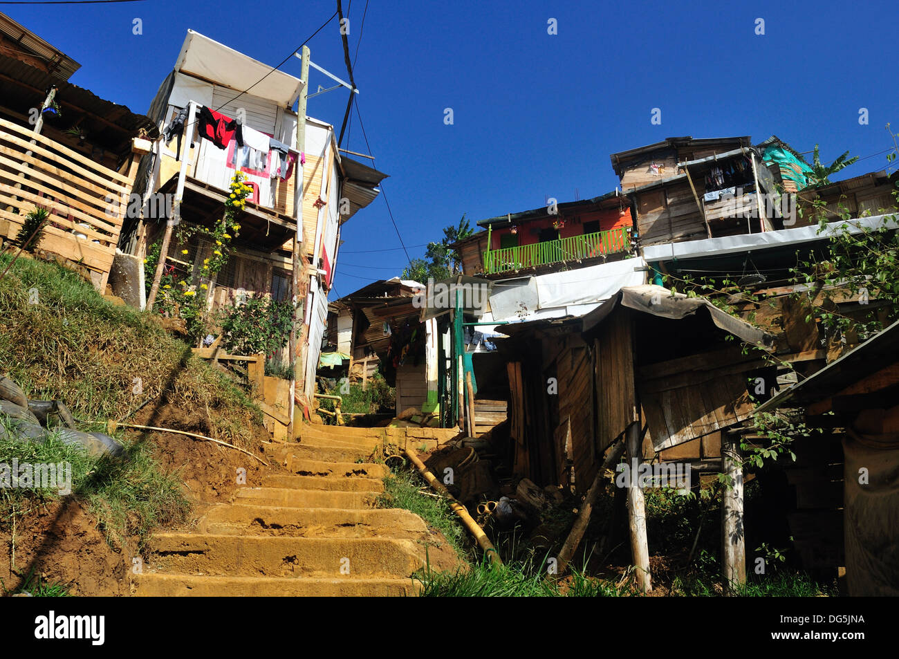 Santo Domingo district in MEDELLIN .Department of Antioquia. COLOMBIA Stock Photo