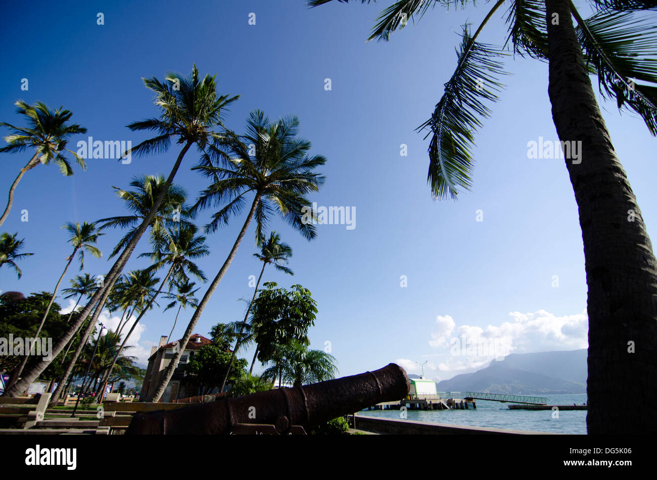 Downtown Ilhabela, island north shore of Sao Paulo state, touristic place Stock Photo