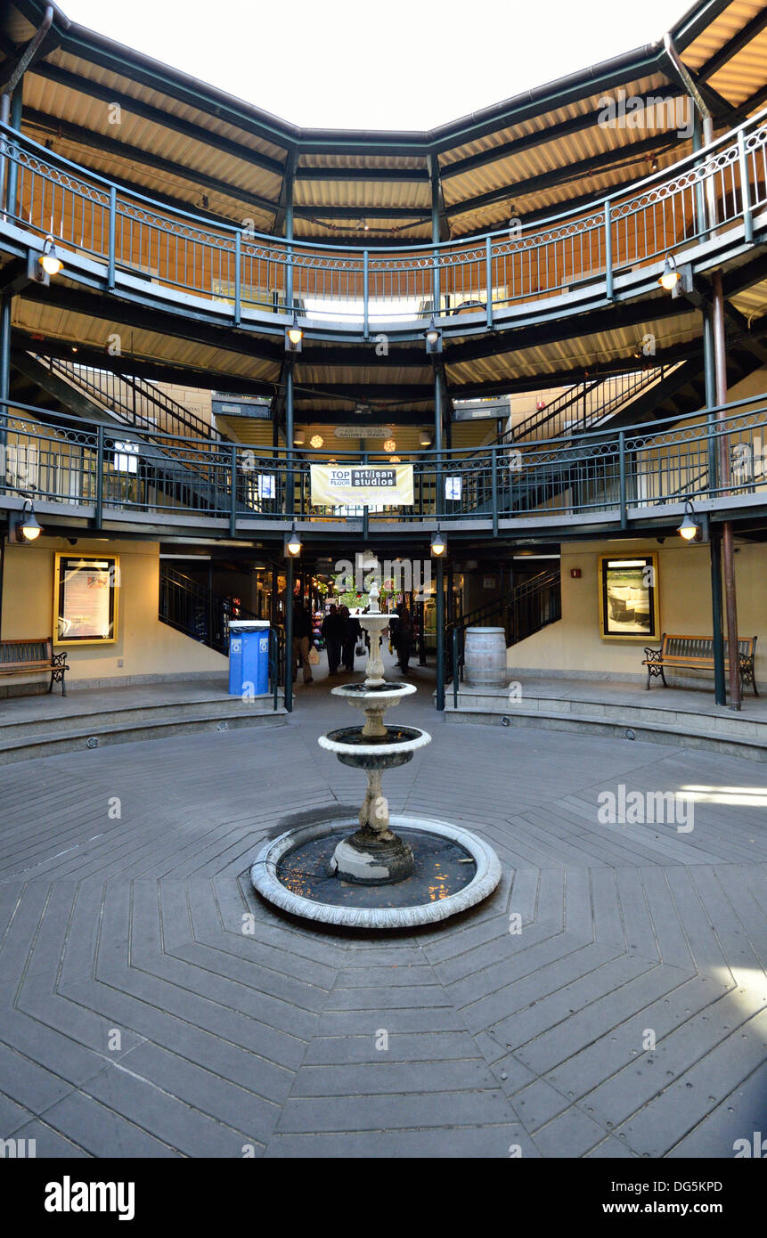 Whaler's Wharf retail shopping mall and business complex on Commercial Street in Provincetown, Cape Cod, Massachusetts. USA Stock Photo