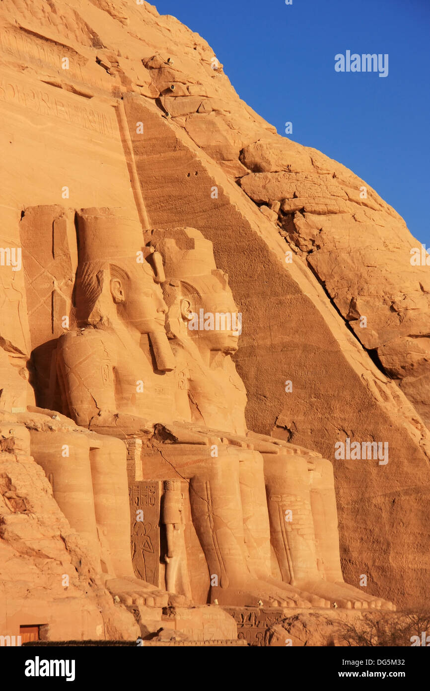 The Great temple of Abu Simbel, Nubia, Egypt Stock Photo