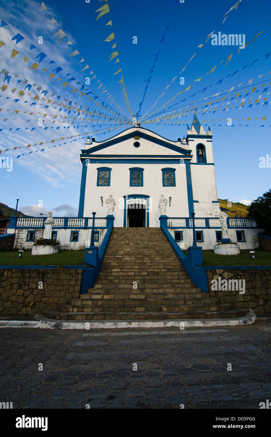 Igreja Matriz nossa senhora da ajuda church downtown Ilhabela, Sao ...