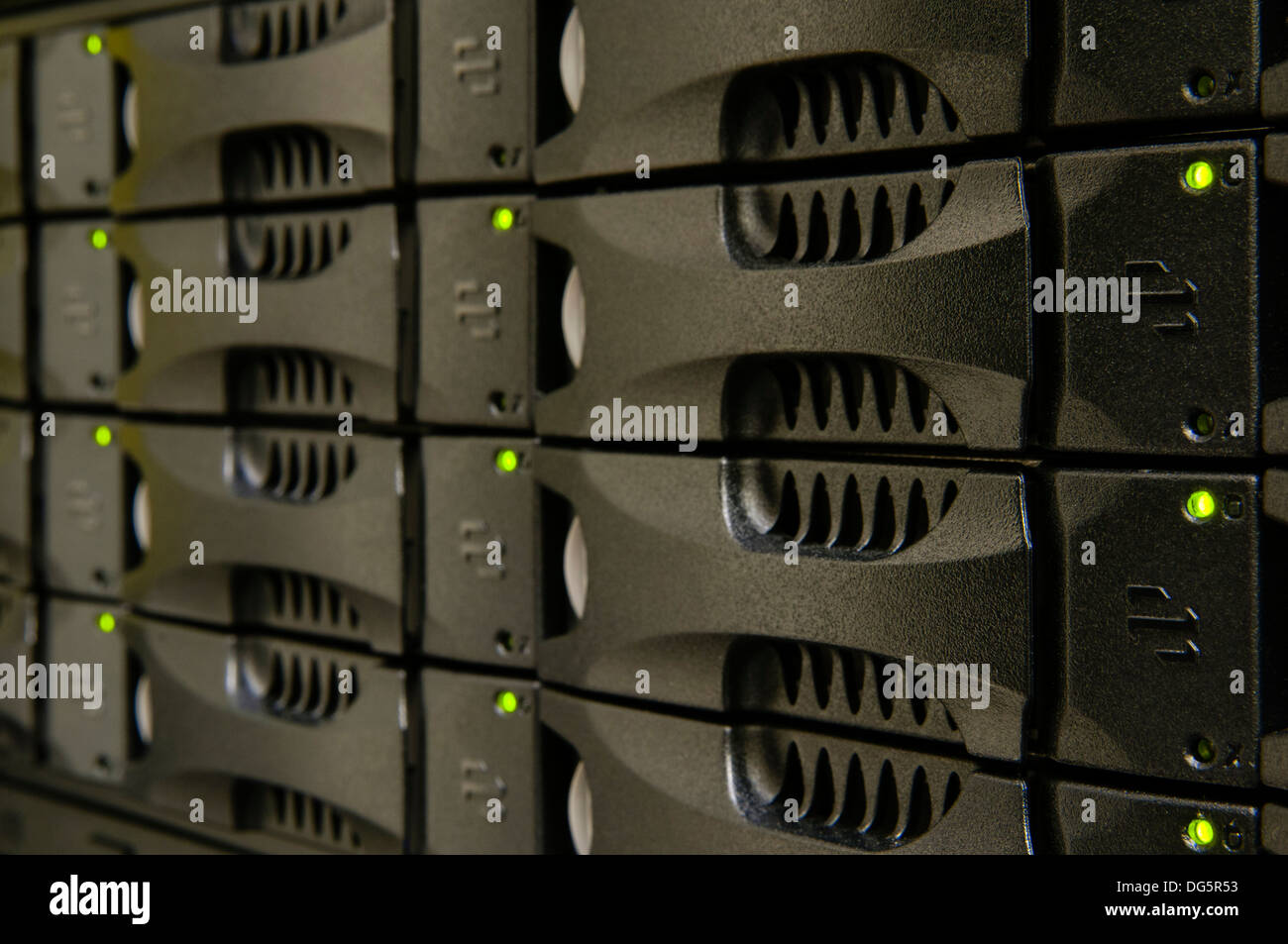 Detail of cloud computing data center hard drives Stock Photo Alamy