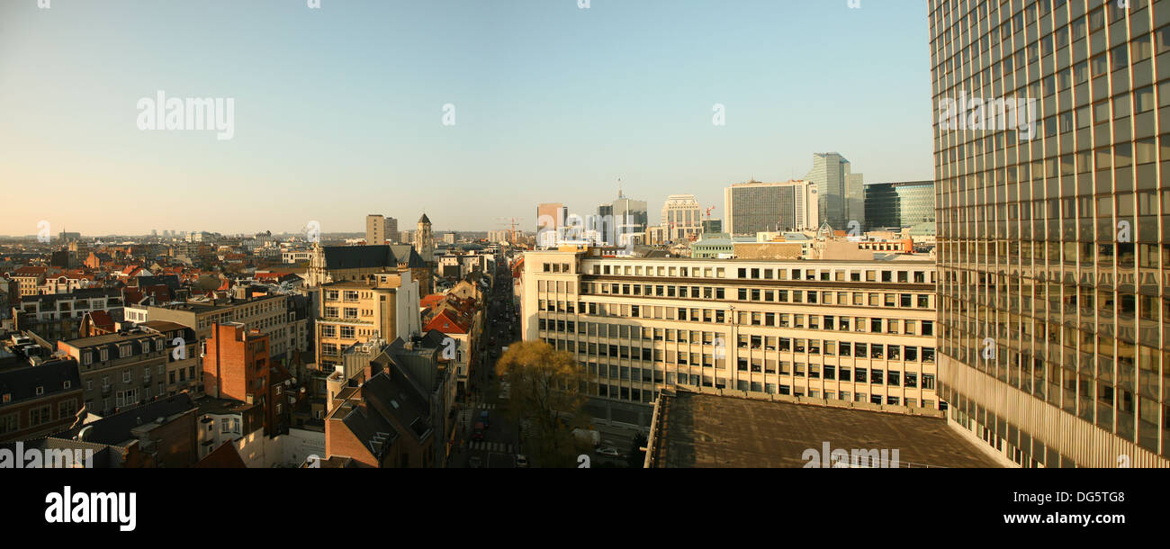 Architecture and panoramic view in Brussels Stock Photo