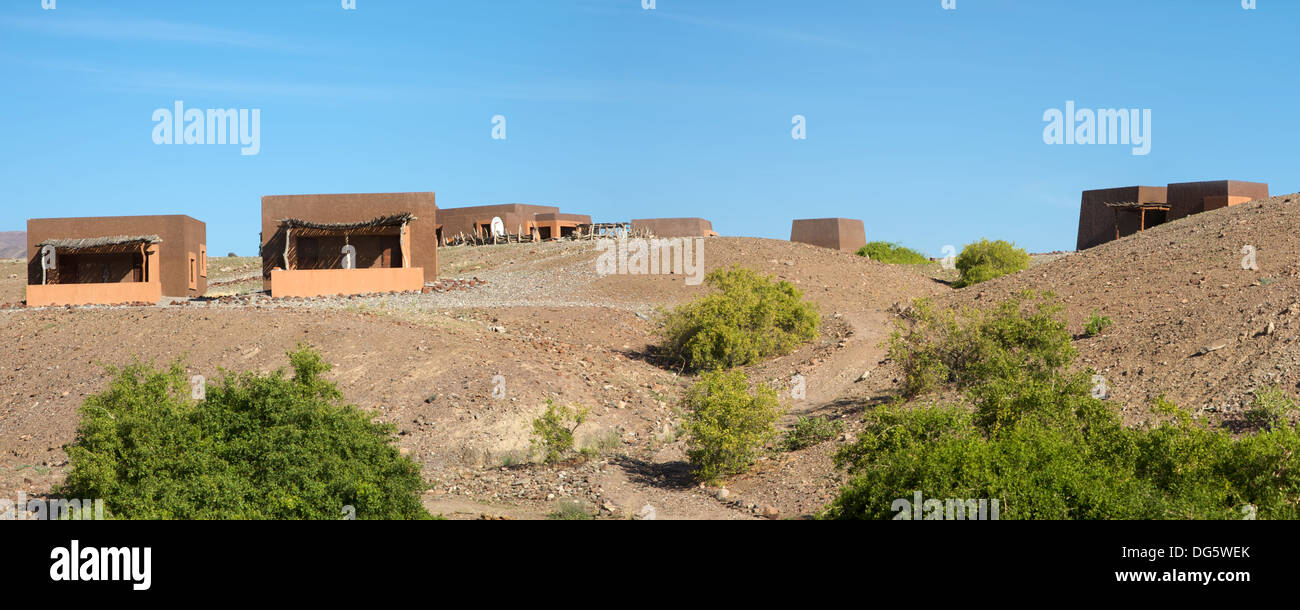 Luxury Lodge in a conservation area in Kaokoland - Namibia Stock Photo