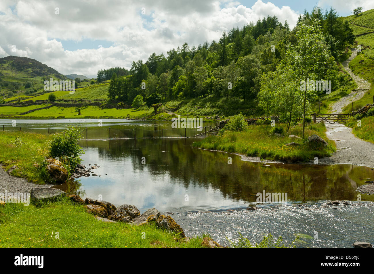 Watendlath Tarn, Lake District, Cumbria, England Stock Photo