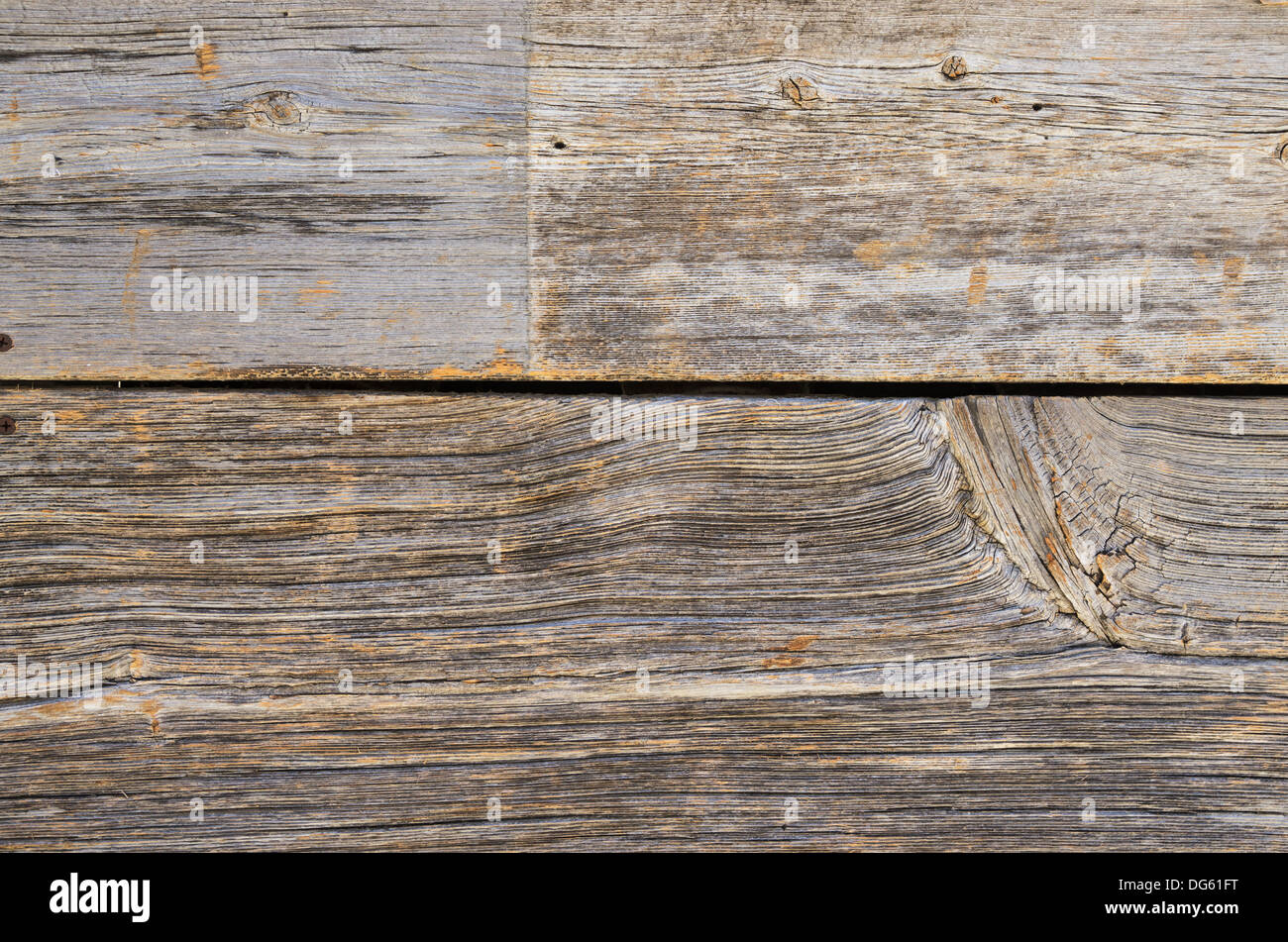 old weathered wooden board background texture Stock Photo