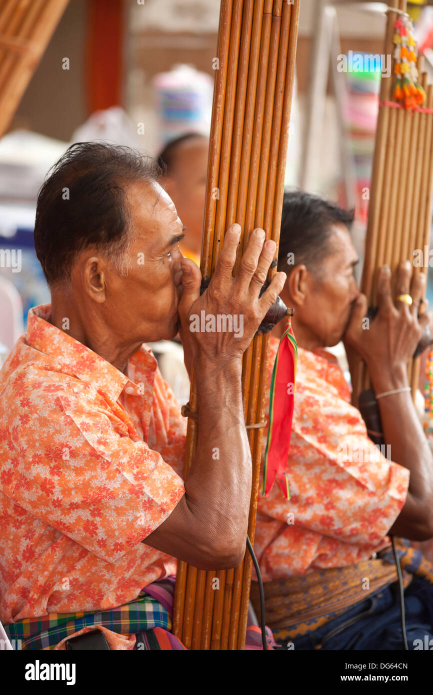 Thai musical instruments called 'CAN' a reed mouth organ in northeastern Thailand Stock Photo