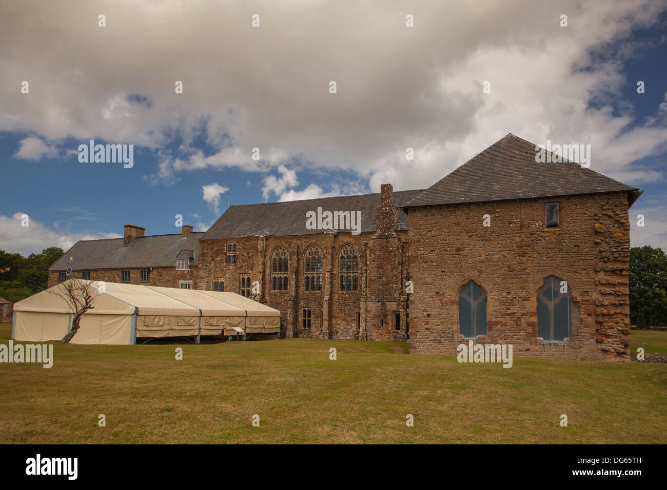Renovated Cleve Abbey in Great Britain Stock Photo