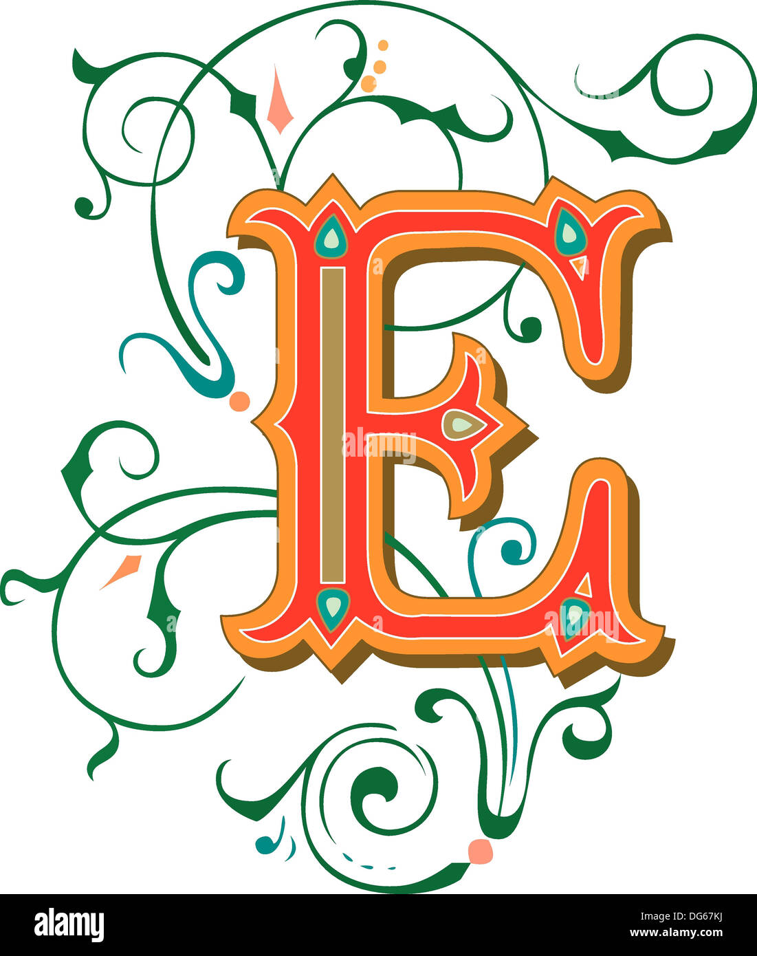 Initial caps e hi-res stock photography and images - Alamy