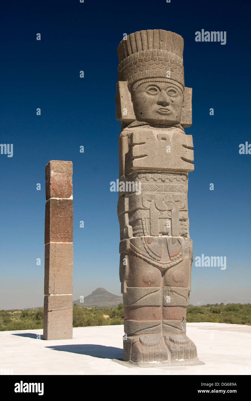 Temple of Quetzalcoatl, Atlantes warrior statue, Archaeological Zone of