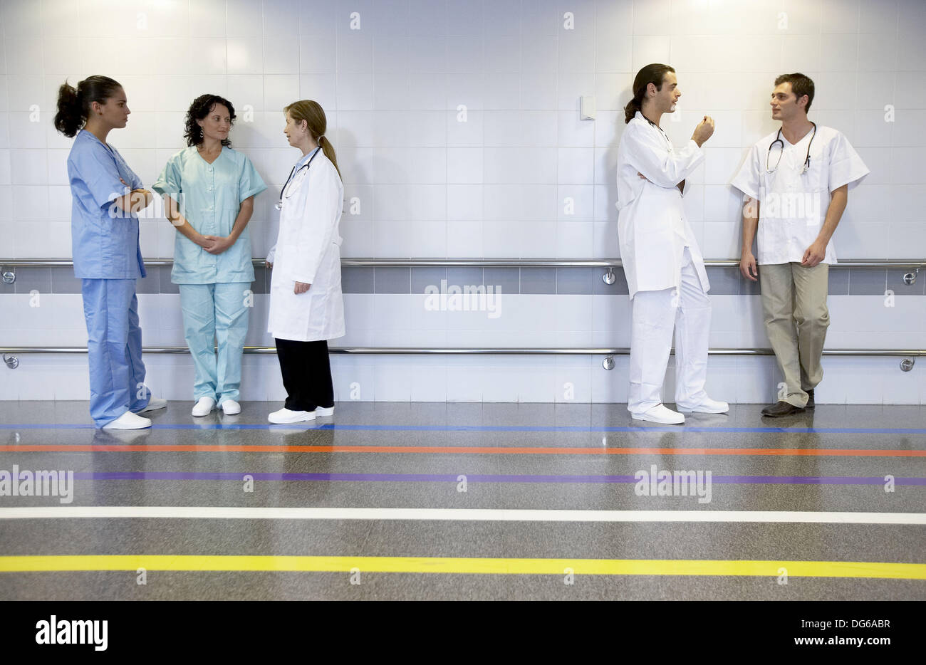 Doctors and nurses in the department of medical imaging for diagnosis