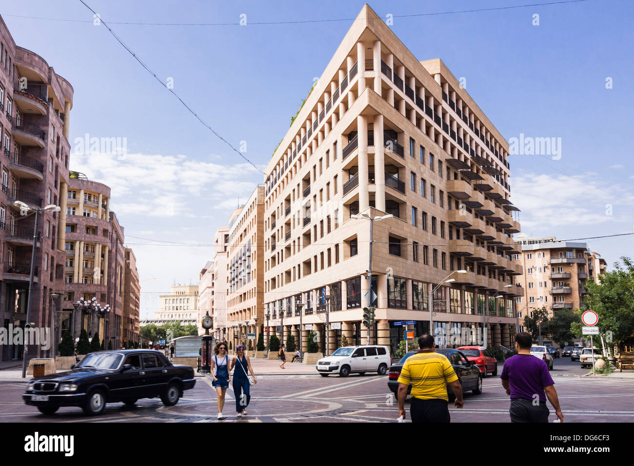 Northern Avenue at Yerevan downtown, Armenia Stock Photo 61607143 Alamy