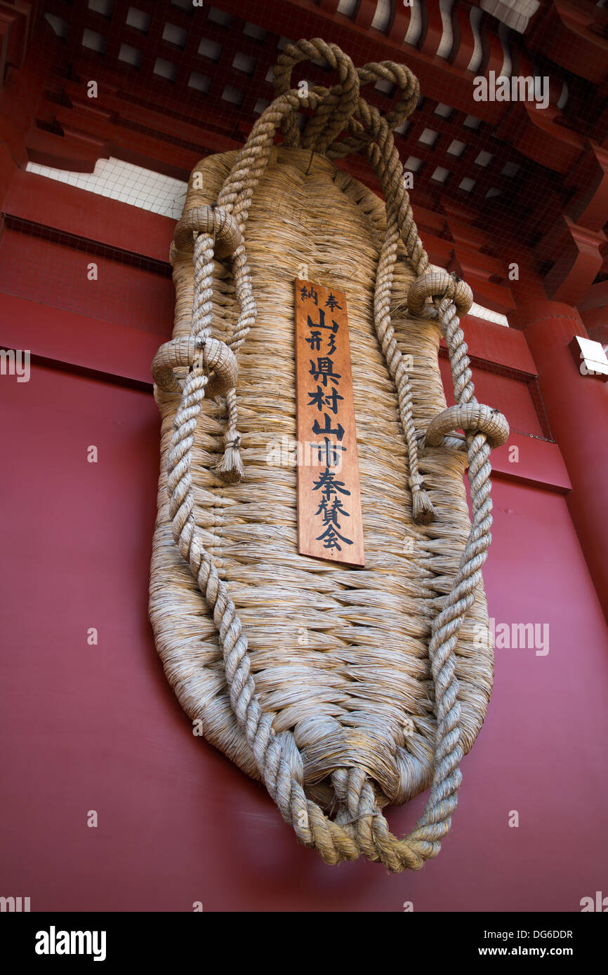 Tokyo, Japan Decorative detail at the Asakusa Sensoji Temple Stock
